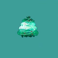 Pince à cheveux sapin de Noël vert pailleté avec décorations à pois colorés - Sapin de Noël 4.7cm