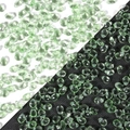 Green tulip petal glass beads for DIY hair accessories and jewelry making - Fruit Green