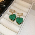 59# Tige Argent-Vert-Cœur