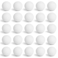Set of 25 white PU foam golf stress balls with textured dimples in a neat 5x5 grid - 4.2cm Stress Relief Golf Ball White
