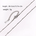 Silver stainless steel bead chain necklace with lobster clasp and adjustable length - Bead Snake Chain / Steel
