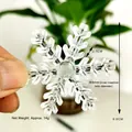 Transparent snowflake decoration for Christmas light strings with 8mm hole diameter - Large Grain Snowflake (8mm Socket)
