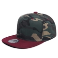 M (56-58cm) Green Camo Top Wine Red Brim