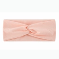 Rosa elastisches Sport-Stirnband mit Twist-Design für Yoga und Laufen Training - Hellrosa