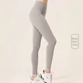 Leggings yoga a vita alta effetto push-up colore grigio roccia lunare senza cuciture - Taglia S / Bottom (MTJCK03n) / Grigio Roccia Lunare