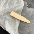 Golden metal duckbill hair clip with polished finish and anti-slip teeth detail - Gold Pointed Anti-Slip Style