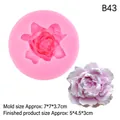 3D jasmine flower silicone mold for aromatherapy candles and plaster ornaments - Pink