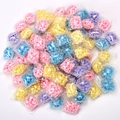 Colorful laundry scent booster beads in multi-color individual packets on white background - 20pcs Mixed Color OPP Bagged