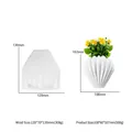 Scallop shell silicone mold for DIY flower pots with detailed product dimensions - Shell Vase