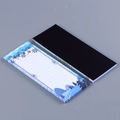 Winter snow scene magnetic notepad with writing lines and full magnetic back - Snowflake / 23*9