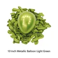 10 inch metallic light green latex balloon for birthday party decorations - Metallic Light Green