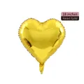 18-inch heart-shaped gold aluminum foil balloon with helium support for party decor - 18-inch Heart Gold