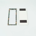 Magnetic list notepad with floral border and dual magnets for refrigerator mounting - Dark Green Floral