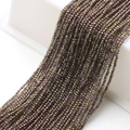 Macro shot of 2mm bronze-gold faceted glass beads for jewelry making and DIY chains - Rose Red Thread Semi-light Gold|1# Football Real Card 2.0-2.1mm 175 Pcs Per Treaty