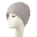 Gorro ligero de algodón gris claro transpirable ideal para el verano y el uso posparto - L (58-60cm) / Gris