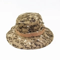 Detail of digital camouflage boonie hat with tactical MOLLE webbing and side vents - One Size(58cm) / Khaki Digital Camouflage (Pattern 8)