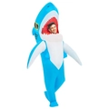 Inflatable shark costume for adults in bright blue and white for party events - Inflatable Protruding Shark (adult 190cm) / One Size
