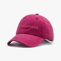 Cappellino fucsia in cotone con ricamo dorato SMOOHTMAOD e dettaglio laterale 85 - Regolabile / Borgogna