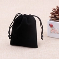 Elegant black velvet drawstring gift pouch for facial resin massager tools - Velvet Bag + Essential Oil + Acupoint Map / Black