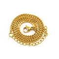 Detalle de cadena de cuerda de acero inoxidable dorado con cierre de langosta y extensor - Oro 1.5mm*40+5cm