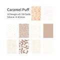 Caramel Puff series decorative paper with 10 vintage patterns and warm brown tones - Caramel Puff
