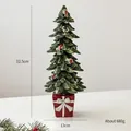 Mini-Weihnachtsbaum aus Harz mit rotem Sockel, Maße 32,5 cm hoch und 13 cm breit - 32.5CM Großer Weihnachtsbaum