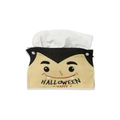 Vampire style Halloween tissue box cover made of soft felt with button closure - Beige Cartoon Vampire