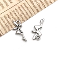 Antique silver plated fairy angel charm for DIY necklaces and vintage craft jewelry - Small Angel-11x17mm-0.5g-11410