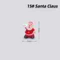 Miniature Santa Claus figurine for Christmas decoration, style 15, size 3.3cm x 2.6cm - Style 15 Santa Claus