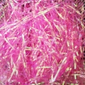 Pink iridescent shredded raffia paper filler for DIY wedding gift box decoration - 100g Pack / Holographic Pink