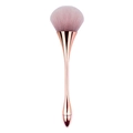 Pinceau à poudre rose en forme de champignon avec un manche métallique or rose - Grand / Grande Taille Rose Doré Taille de Guêpe