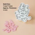Double Happiness cookie mold tool with pink sugar craft result for Chinese weddings - Spring Press Mold - Xi (Happiness)