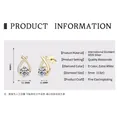 S925 sterling silver teardrop earrings featuring 0.5ct moissanite in a cross design - [Fish Tail] K Gold