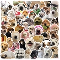 50pcs cute cartoon dog stickers for laptop and luggage decoration waterproof vinyl decals - Cartoon Dog Meme Style
