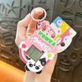 Niedlicher rosa Panda Mini elektronische Spielkonsole Schlüsselanhänger für Taschen - Panda Mini Spielekonsole / Rosa