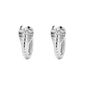 Creative s925 silver cobra snake hoop earrings with black stone eyes for women - Style D Cobra (White Gold)