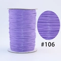 Durable purple Korean waxed cord roll #106 for DIY bracelet weaving and jewelry making - 106 Light Purple / 1.0mm 160m