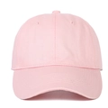 Klassische hellrosa Baumwoll-Baseballkappe mit Soft-Top-Design für lässigen Sonnenschutz im Freien - Verstellbar / Rosa