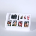 Set da 10 pezzi villaggio di Natale con case luminose e figurine in miniatura in resina - Set 1