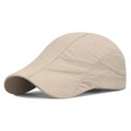 Casquette kaki clair respirante avec perforations laser et tissu à séchage rapide - Réglable / Kaki
