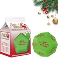 Set di dadi Santa Swap verdi a 12 facce con scatola delle regole e decorazioni - Dado + Scatola a Colori