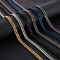 Collares de cadena NK minimalistas para hombre en oro, plata, negro y arcoíris - Collar / Dorado mate