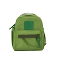 Mochila ligera verde aguacate para niños con etiqueta Girl Cats y bolsillo frontal - verde oscuro