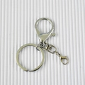 Set di accessori per portachiavi con chiusura a moschettone in metallo argento per fai da te - Chiusura a moschettone / Confezione da 10 / Argento