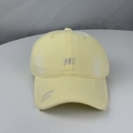 Vintage distressed baseball cap with NI and Carpe Diem embroidery in beige cotton - One Size (54-60cm) / Yellow