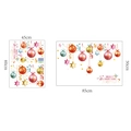 Christmas gold ball wall stickers with festive static cling decals for glass windows - Style 6309