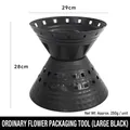 Large black bouquet support frame measuring 29x28cm weighing approx 250g for florists - Large / Black