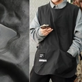 Plus size black waterproof nylon apron with protective PE membrane and tooling pockets - Plus Size Upgraded Waterproof/Black (180-190cm)