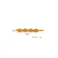 Clip de pelo dorado estilo océano de acero inoxidable con eslabones ovales de 60mm - Cuatro Eslabones Ovalados-F902