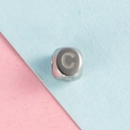 Pendentif cube en acier inoxydable avec gravure lettre C pour la création de bijoux - Lettre C